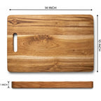 KEEKAR Wooden Cutting Board (Brown Dishwasher Safe)