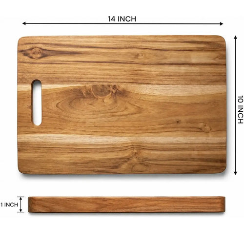KEEKAR Wooden Cutting Board (Brown Dishwasher Safe)