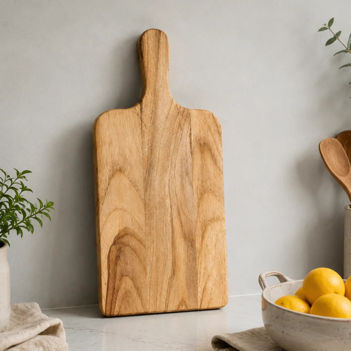KEEKAR Wooden Cutting Board (Brown Dishwasher Safe)