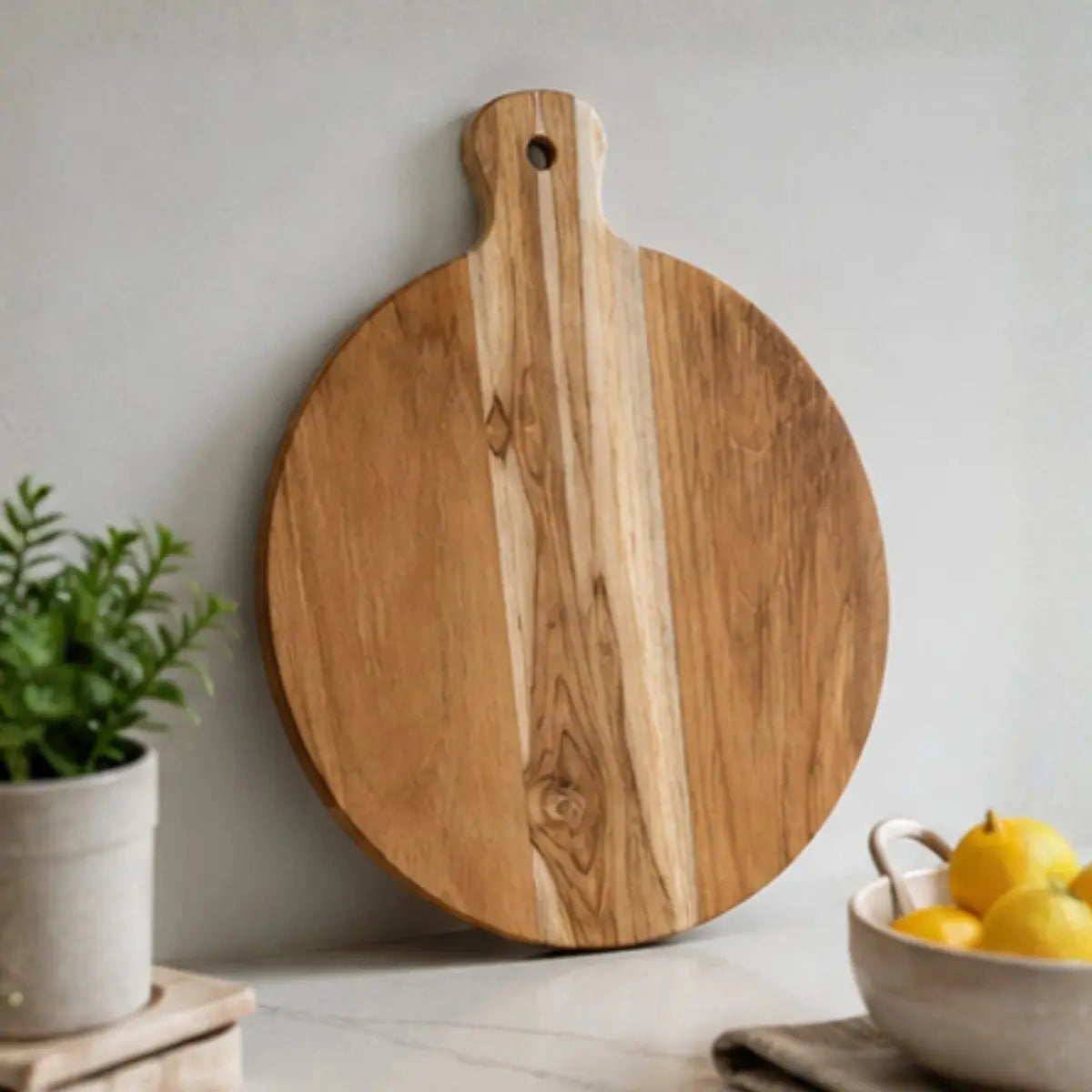 KEEKAR Wooden Cutting Board (Brown Dishwasher Safe)