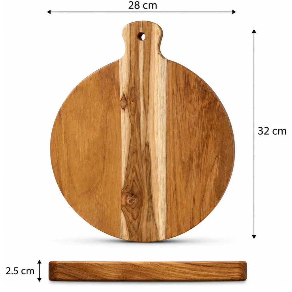 KEEKAR Wooden Cutting Board (Brown Dishwasher Safe)