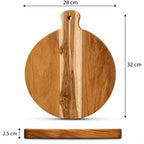 KEEKAR Wooden Cutting Board (Brown Dishwasher Safe)
