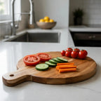KEEKAR Wooden Cutting Board (Brown Dishwasher Safe)