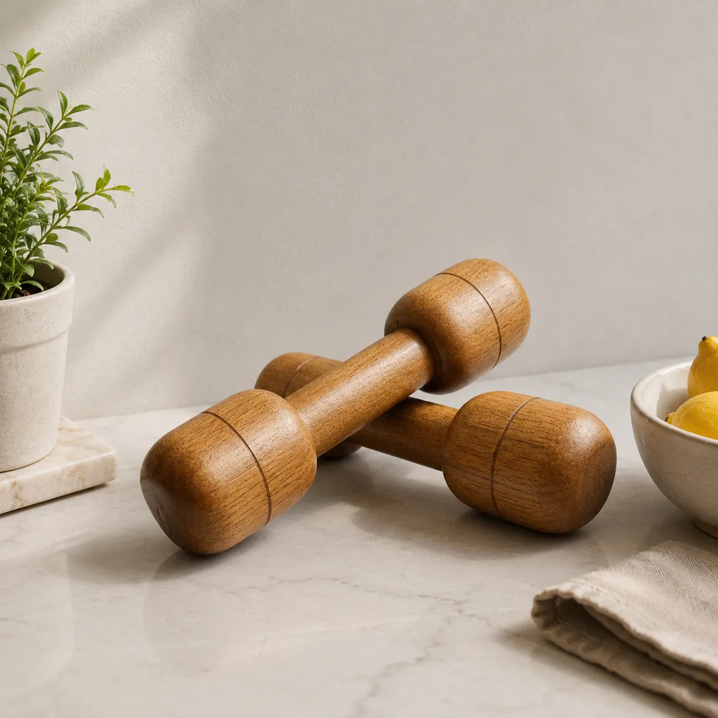 WOODEN DUMBLES