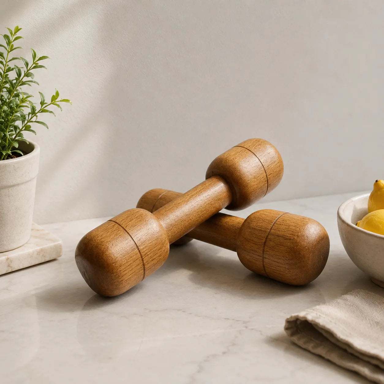 WOODEN DUMBLES