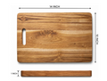 KEEKAR Wooden Cutting Board (Brown Dishwasher Safe)