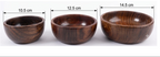 WOODEN BOWL Material: Sheesham Wood  Set of 3