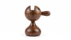 KEEKAR Wooden Doll Shaped Spectacle Holder Stand Decorative Showpiece  -  8 cm (Wood, Brown)