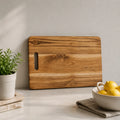 KEEKAR Wooden Cutting Board (Brown Dishwasher Safe)