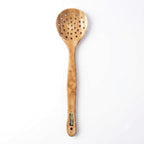 Keekar Handmade Natural Wood Filter Spatula, Food Contact Kitchen Cooking Set of 2